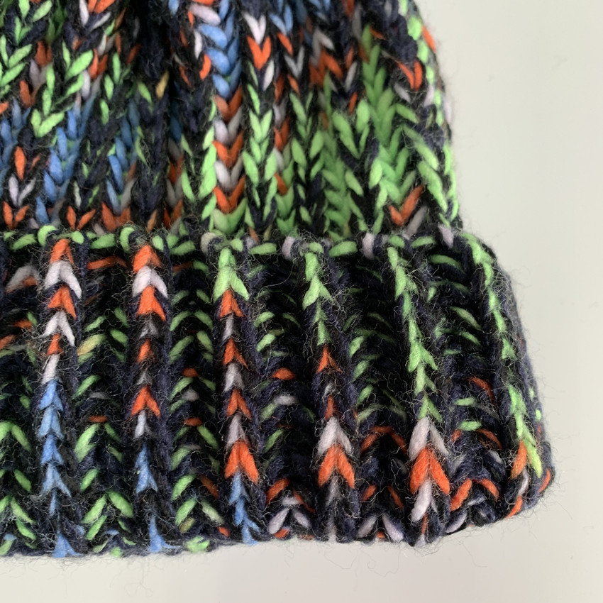 Knitted space dye beanie