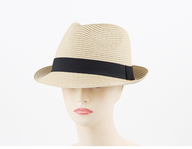 Couples Gentlemen′s Small Short-Brimmed British Jazz Straw Hat