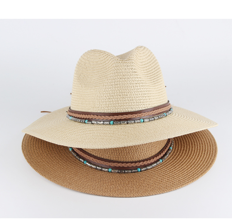 Men′s and Women′s Sunshade Sun Hats Travel Straw Hat