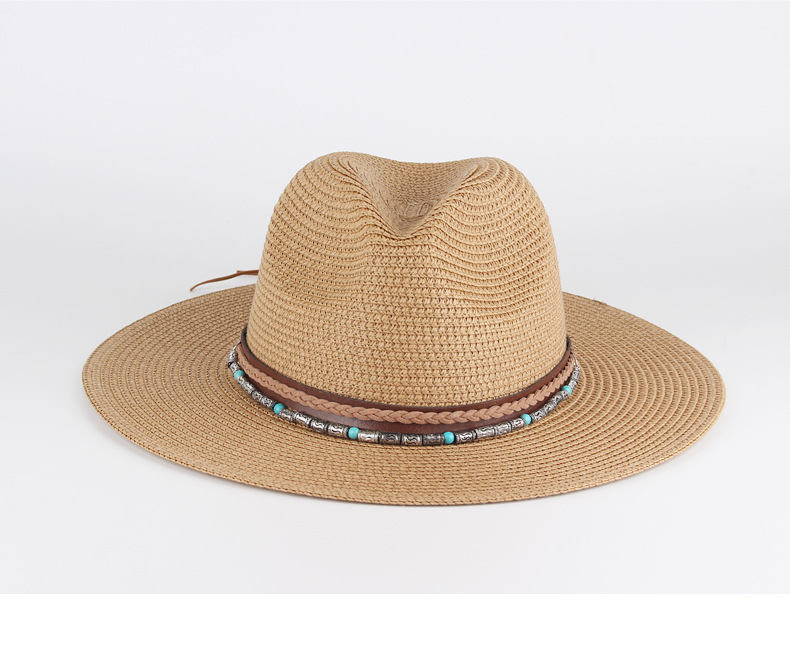 Men′s and Women′s Sunshade Sun Hats Travel Straw Hat