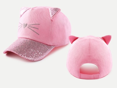 Children cat ears cap