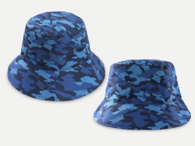 Camouflage bucked hat