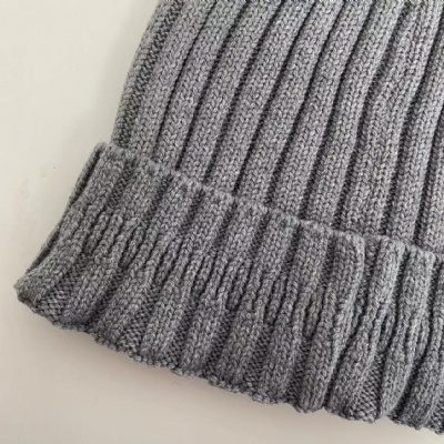 Recycle polyester rib beanie