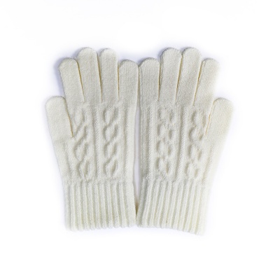 Five Fingers Cable Knit Gloves
