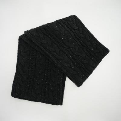 Chunky Knitted Dot Yarn Acrylic Scarf & Beanie Set
