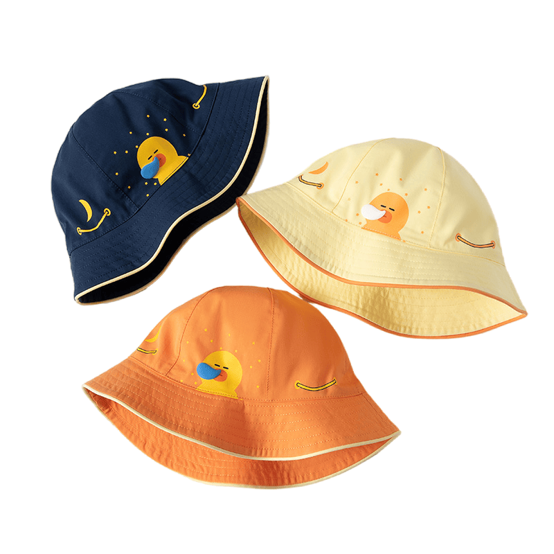 Cute Cartoon Duck Kids Bucket Hat Sun Protection for Toddlers