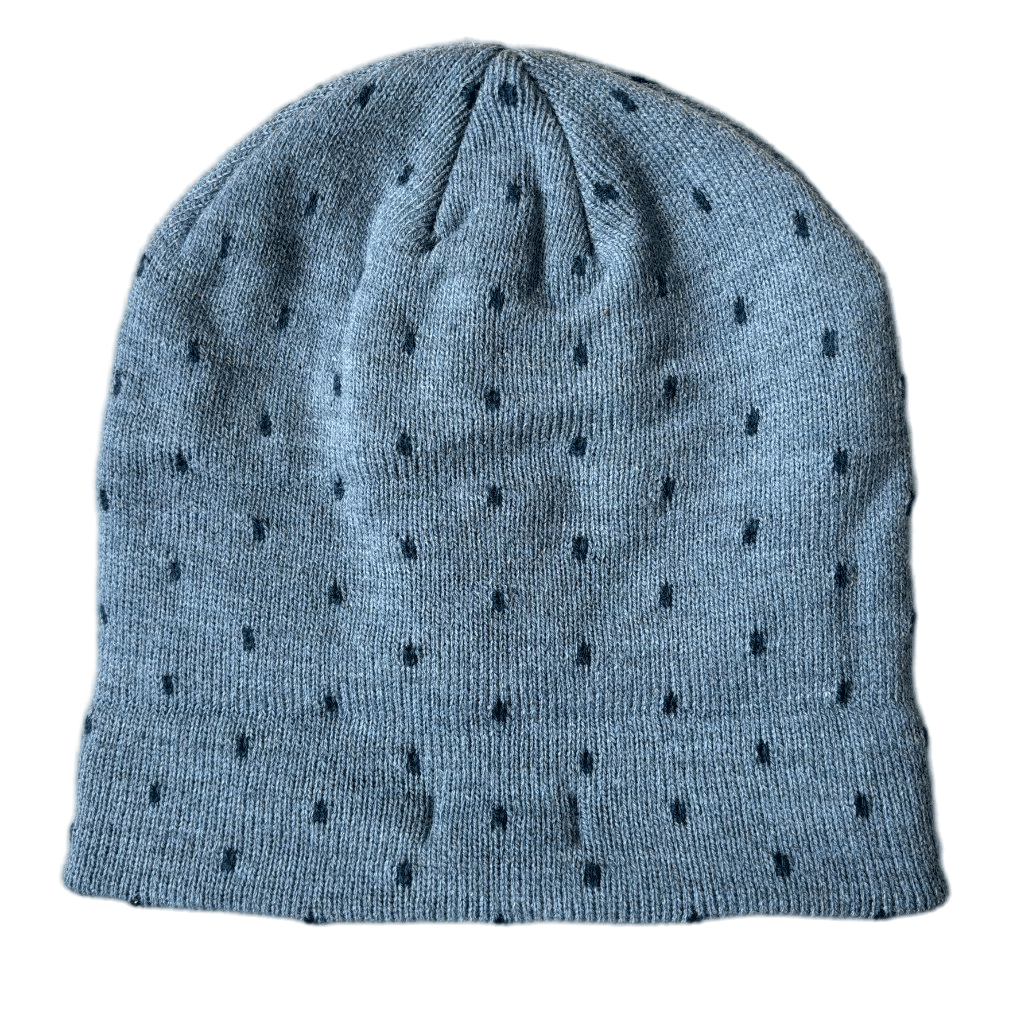 Cozy Thick Knit DOT Wave Point Beanie Hat for Cold Winter Days