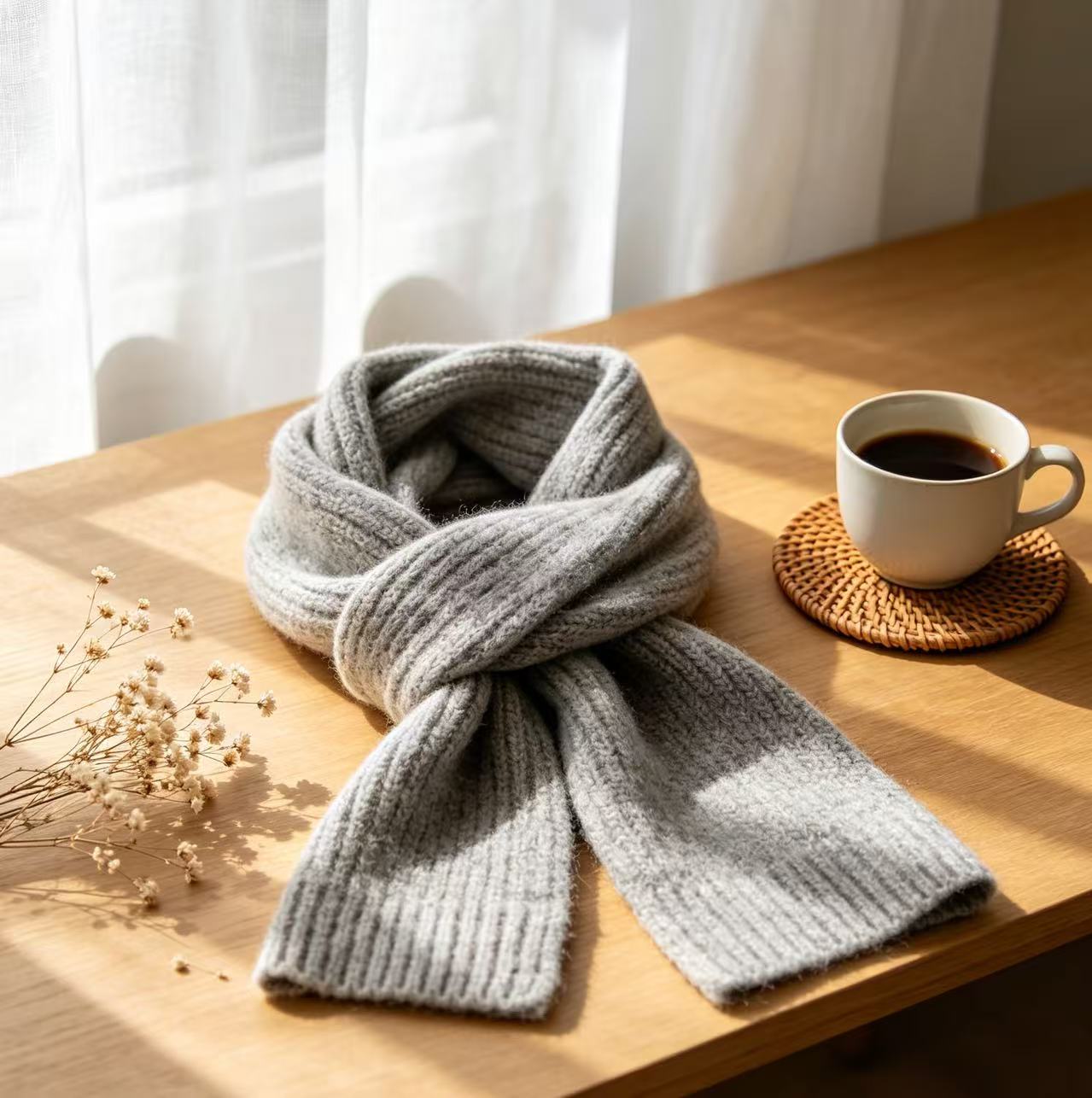 Knitted scarf