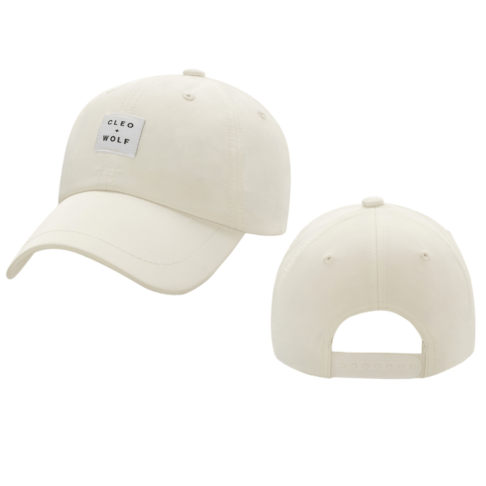 Cream White Minimalist Dad Hat Adjustable Snapback Casual Cap