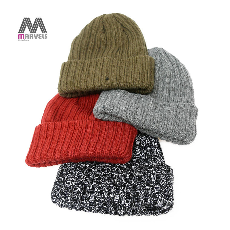 OEM Wholesale Unisex Cuffed Winter Beanies