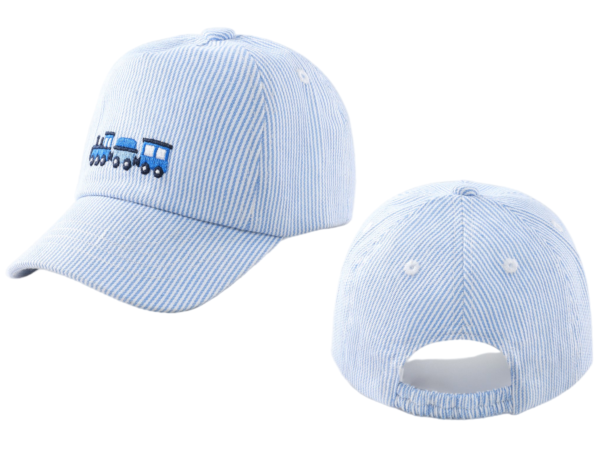 Cute Train Embroidered Adjustable Sun Hat for Boys