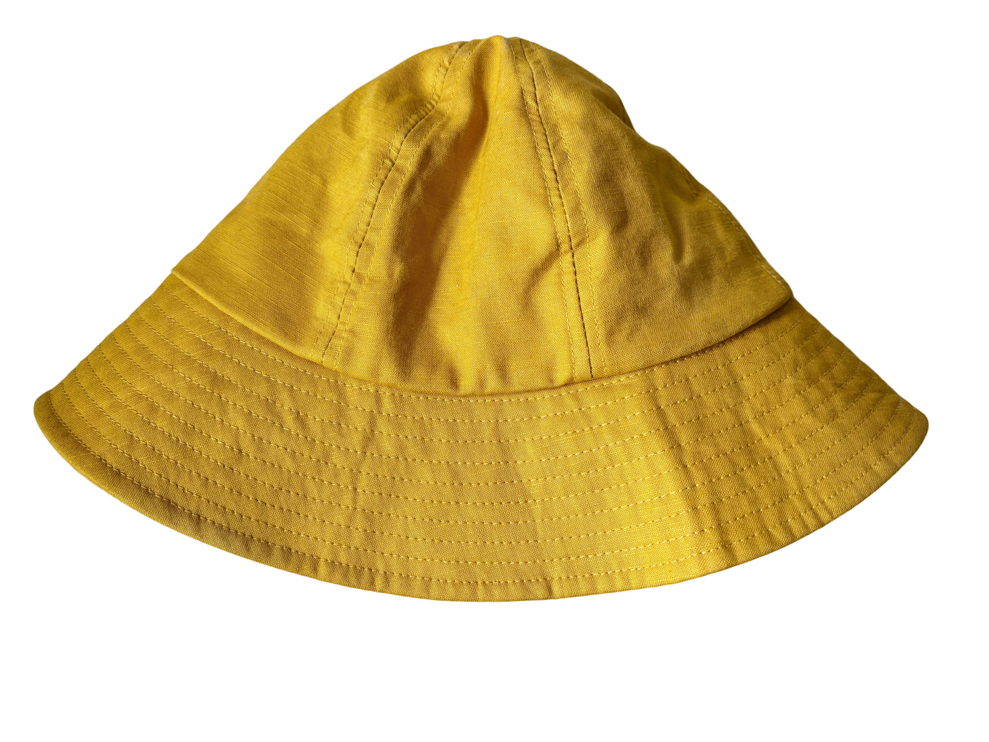 Mustard Yellow Wide Brim Bucket Hat