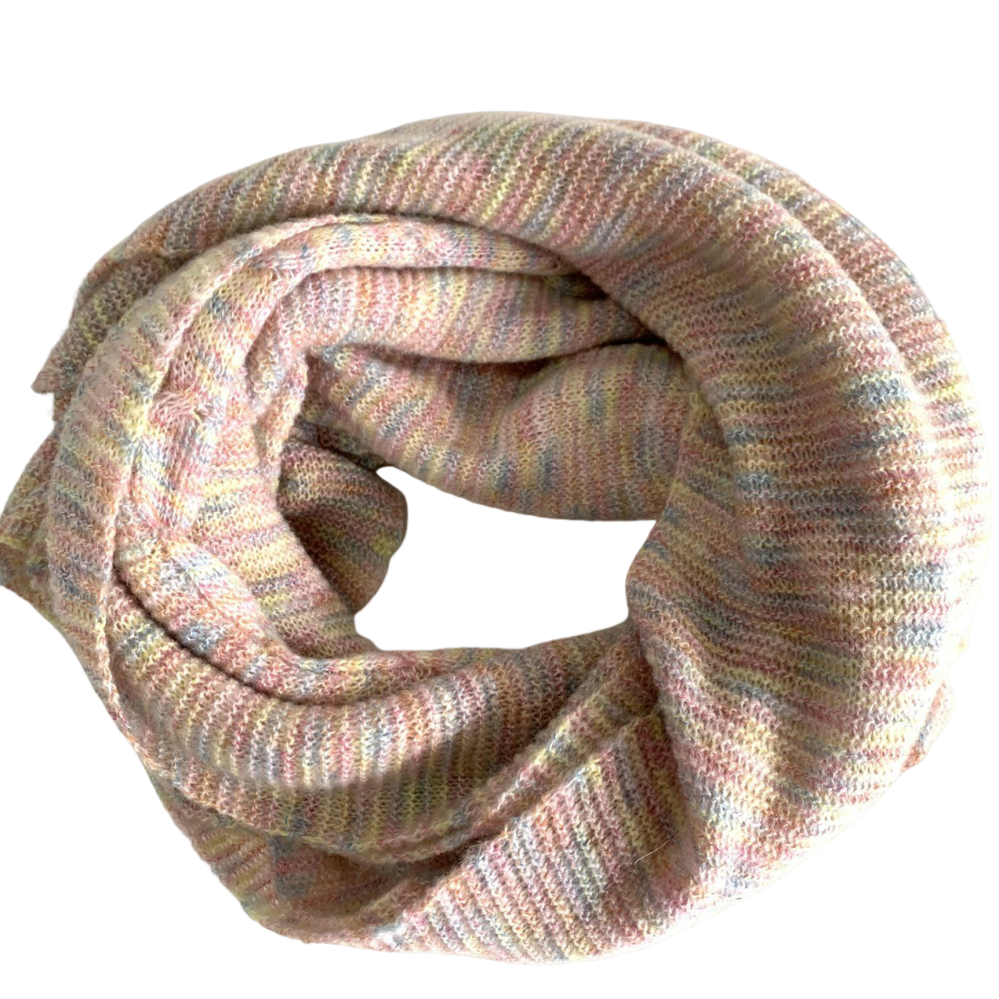 Warm Pastel Rainbow Scarf for Daily & Outdoor Use