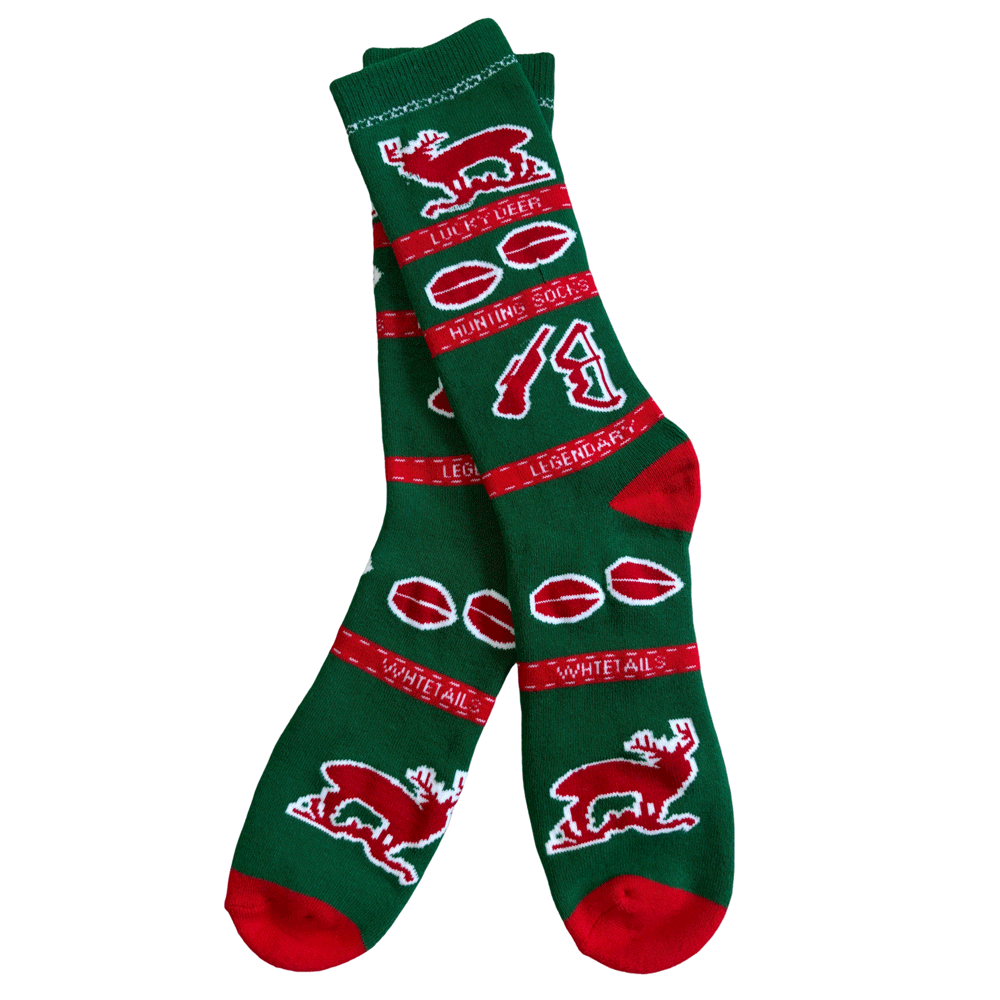 Lucky Deer Whitetail Pattern Casual Cotton Socks