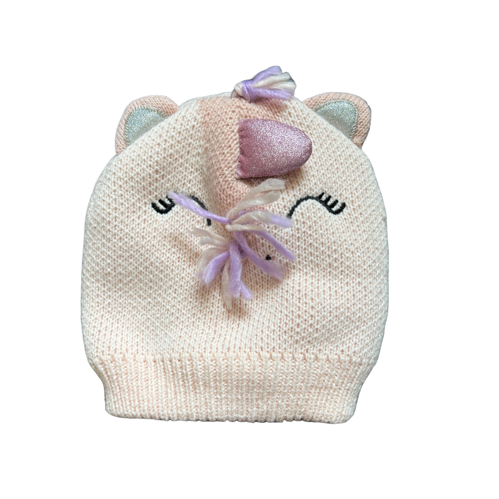 Baby Girls Knit Animal Beanie Hat